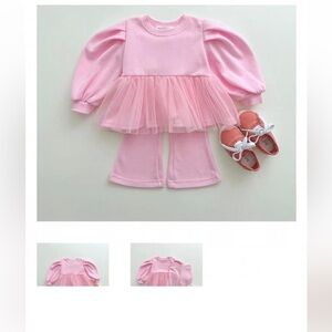 Korea Girls Tulle Sweatshirt and Pants Set Size XS ( 1 - 2y)